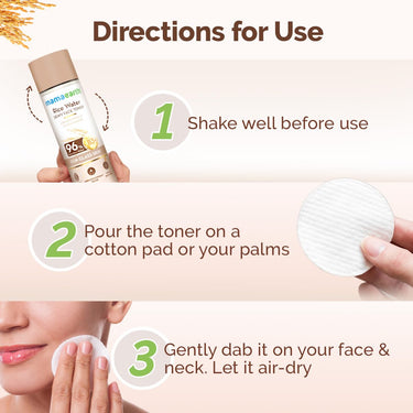 Mamaearth Rice Water Dewy Face Toner with Rice Water & 4% Niacinamide for Glass Skin 150ml |Intensely Hydrates |Minimizes Pores |Even Skin Tone |Korean Rice Toner | Alcohol-Free| Suits All Skin Types